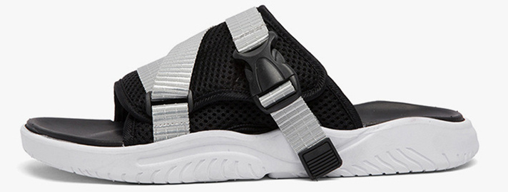 Beschreibung der Slip-On-Sandale für Herren
